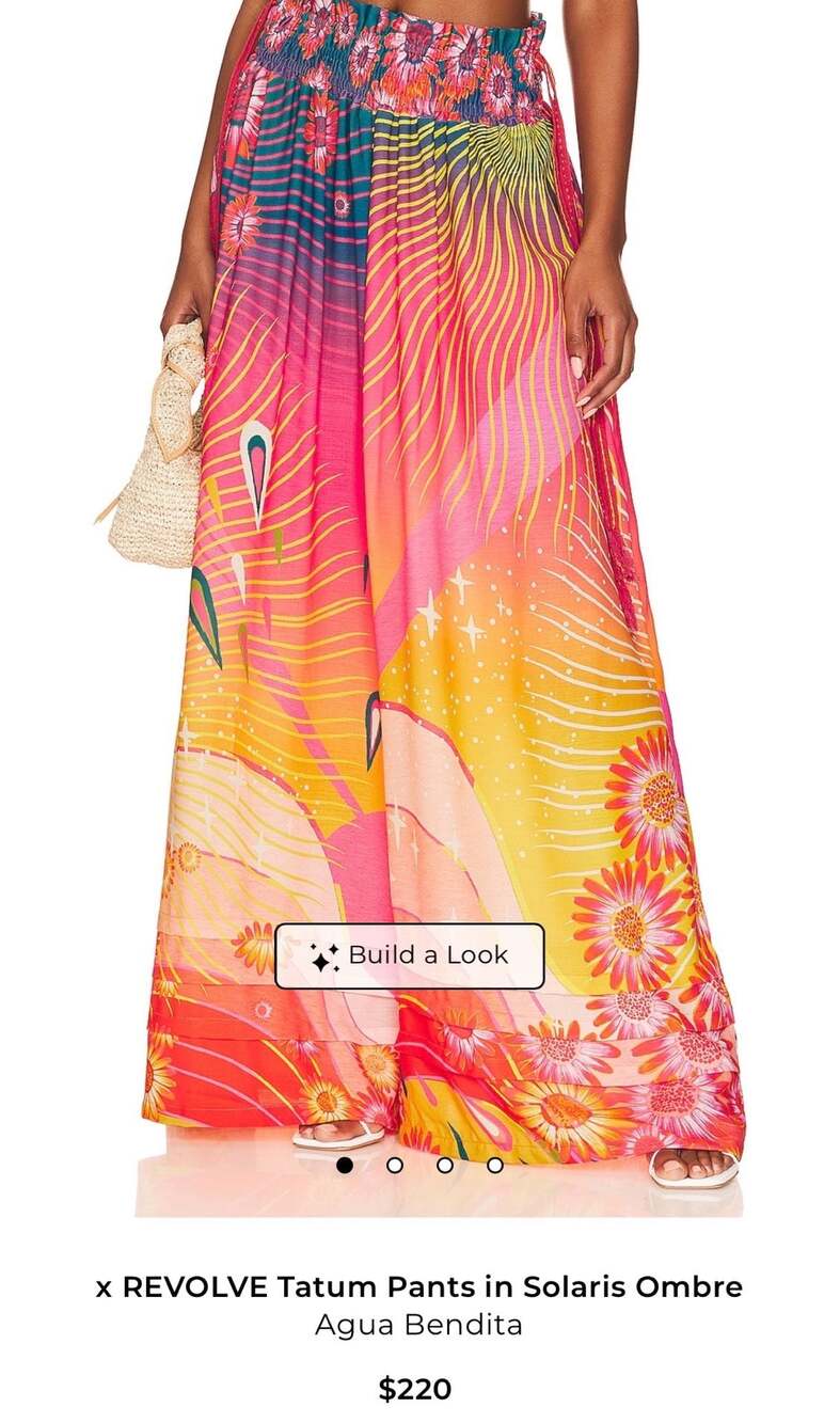 Agua Bendita Revolve Wide Leg in Solaris Ombre - Picture 11 of 12